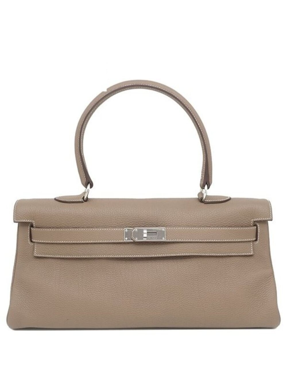 Hermes Shoulder Bag Kelly Togo Etoupe Silver Greige